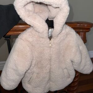 Zara Cozy Cream Kids Jacket